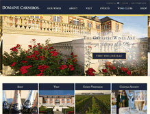 Tablet Screenshot of domainecarneros.com